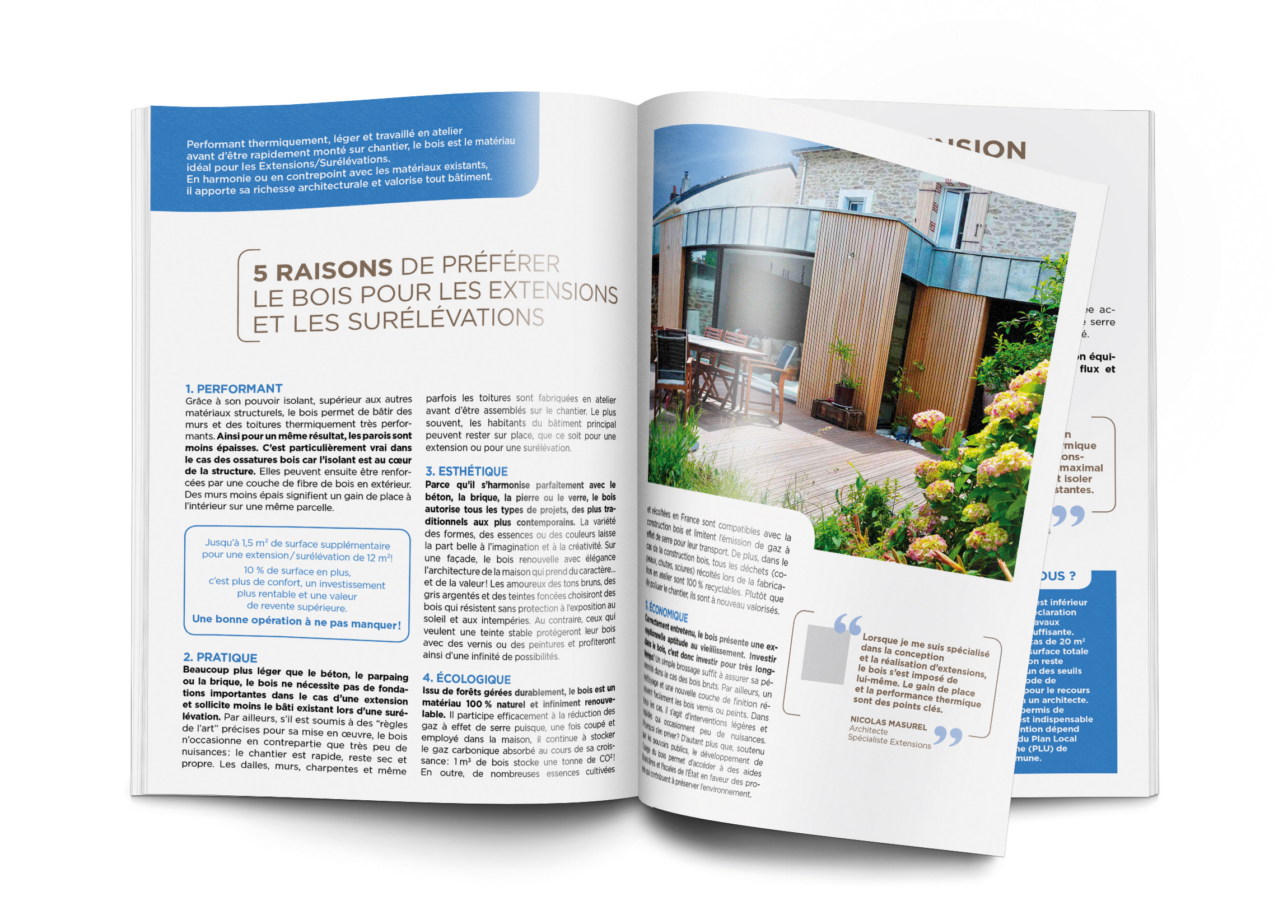 Brochure ouverte